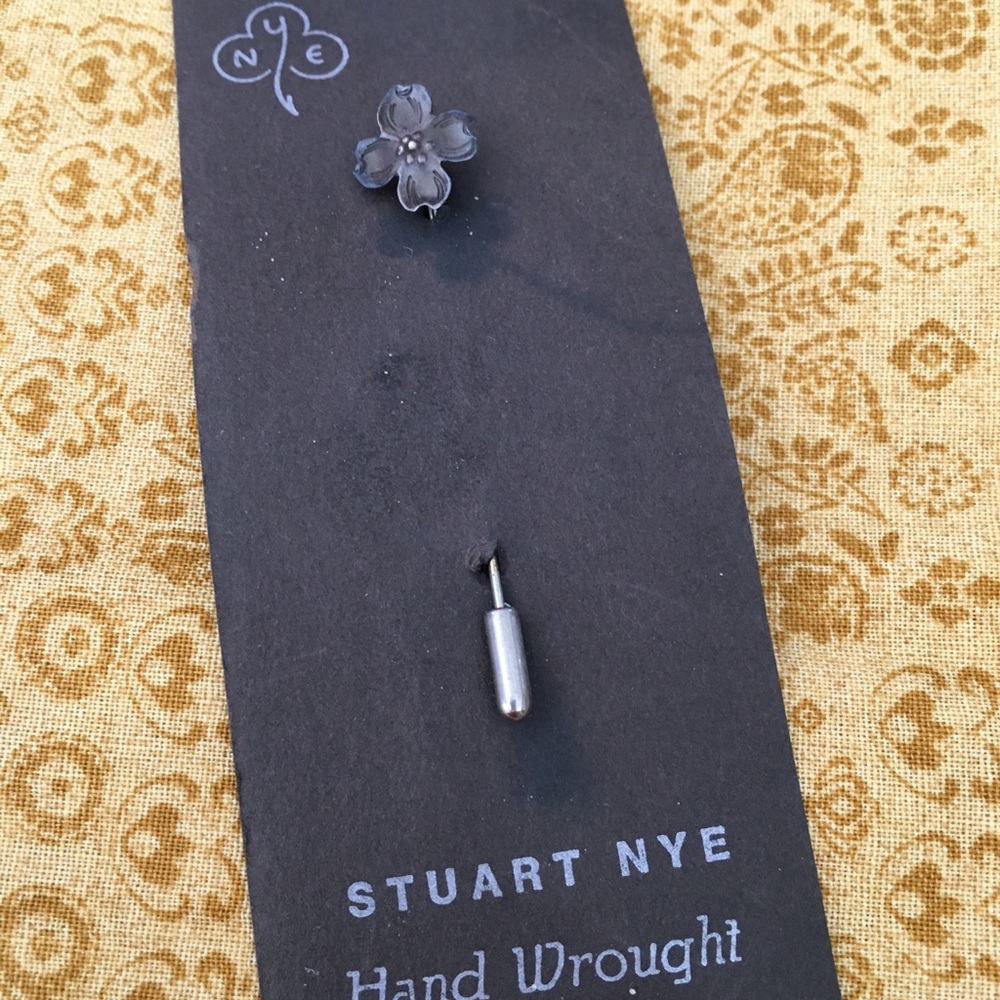 Start Nye Hand Wrought Dogwood Stickpin